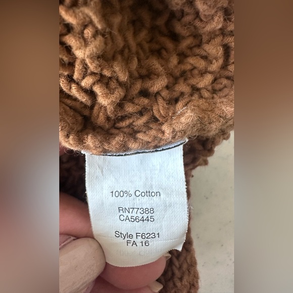 Madewell Knit V-neck Brown Sweater Womens Size Large - Picture 10 of 12